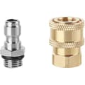 Högtryckssprutmunstyckskopplingar, M14-gänga, 1/4\" snabbkoppling, slanganslutningsdelar, snöskumsflaskkopplingar