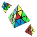 Pyramid Puzzle (Pyraminx) - Rotatable Puzzle Cube