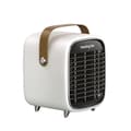 Electric Ceramic Fan Heater in Retro Design White