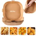 Air Fryer Disposable Paper with Handle 50-pack Nature 20 cm