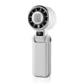 Portable High-Speed Handheld Mini Fan with Cooling Function and Digital Display, Perfect for Outdoor Use White