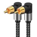 Right Angle Digital Coaxial Audio Cable - Connect TV, SPDIF 5.1 Channel RCA, Enhanced Sound Quality and Space-Saving Design 10 m 3 m
