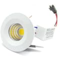 Mini Led Downlight 3w Cob 40mm Infälld Spot Fjäder Varm Kall Ljus