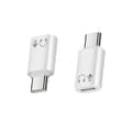 Miniatyrbillede 1 af 4: Lightning hun til Type-C han adapter i aluminiumslegering til hovedtelefoner - HiFi lydkvalitet Hvid