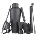 Cocktail Shaker Set, 8 Pieces - Black