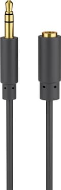 Headphone and Audio AUX Extension Cable, 3.5 mm 3-Pin, Slim