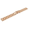 Stainless Steel Watch Strap - Comfortable & Secure Fit Silver 22 mm Gold