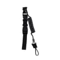 Tactical Spring Rope Retractable Keychain - Anti-Loss Key Holder Black
