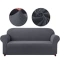 Överdrag för 3-sits soffa - Superstretch - Mörkgrå (185-235cm)