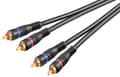 Stereo Connection Cable 2x RCA, double shielded