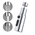 Kitchen Faucet Spray Head 3 Modes 720° Rotatable Tap Shower Silver