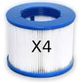 Miniatyrbild 3 av 7: Aqua Spa skruvfilterpatron, 4-pack, 120-lagers papper, 80 mm höjd, 100 mm diameter