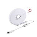 6500K White Neon LED Strip Light - Touch Dimmable, USB Powered with Self-Adhesive Backing 3m 5 m