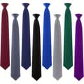 Miniatyrbild 1 av 7: 8-pack herrslips enfärgad formell halsduk Multicolor