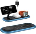 3-i-1 trådløs oplader MagSafe, foldbar ladestation til iPhone, Apple Watch & AirPods Blue