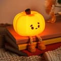 Gresskar Nattlampe LED, Silikon Touchlampe for Barn og Skrivebord, Oppladbar