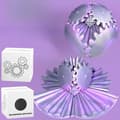 Steampunk Fidget Leksak Stressboll – Sensorisk Antistressleksak 3D-printad Gray-pink