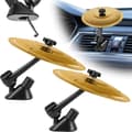 Biltromme & Bilcymbal – Luftventil Clip-On, 1/2-pakning Gull/Sølv, Morsomt Biltilbehør