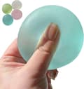 Nya klämleksaker, formbara stressbollar, icke-klibbiga långsamt stigande klämbollar 6 cm Blue