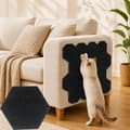 Cat Scratching Board 5-pack, Self-Adhesive Scratch Mat 26 × 30 cm, Furniture Protector for Sofa, Wall and Floor Black