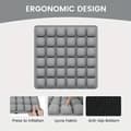 3D Oppustelig Siddepude Ergonomisk Kontorpude Bilpude med Ryglæn