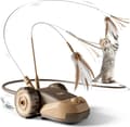 Interactive Electric Cat Toy 3-in-1 with Feathers and Silicone Tail – Self-Playing for Indoor Cats Coffee