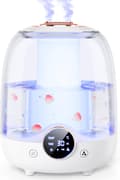Luftfukter 3L med stille tåke – Smart timer, doble dyser, LED-lys – Perfekt for soverom og barnerom