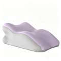 Wedge pillow ergonomic 60x45x37 cm, supportive pillow with wedge shape for multiple resting positions in bed Purple