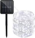 Solcelle-lyskæde 20-300 LED 2-30M, kobbertråd, udendørs dekorationslys til jul & fest