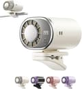 Bil Clip-On Aircondition Ventilator med LED Display, 360° Justerbar, 199 Hastigheder, Bærbar Køleventilator til Biler White