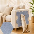 Katteklorebrett 5-pakning, Selvklebende Klorematte 26 × 30 cm, Møbelbeskyttelse for Sofa, Vegg og Gulv Light grey