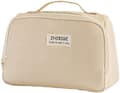 Large Capacity Canvas Pencil Case, Multifunctional Zipper Storage Bag Beige