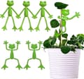 5-pack Groda Växtstöd, Söt Grodväxtställ Krukhållare för Inomhus & Utomhus Dekoration