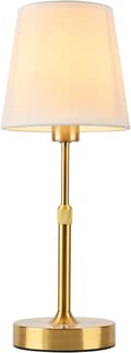 Trådløs Bordlampe, USB-Genopladelig Skrivebordslampe med Højdejustering & Touch Dæmper