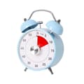 60-minutters visuel timer, analog nedtællingstimer med høj dobbeltalarm, lydløst design til klasseværelse, studier og køkken Blue