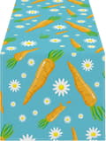 Easter Table Runner 33x183cm – Easter Table Decoration with Easter Eggs Rustic Spring Decoration for Kitchen & Dining Room ZQ-340