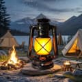 USB-oppladbar Campinglykt / Teltlampe - Lampe for camping – Retro LED, 3 lysmoduser, hengbar utendørslykt
