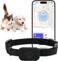 Kæledyrs Tracker, GPS-halsbånd til kattesporing til hund, kæledyrs tracker kompatibel med iOS/Android Svart