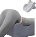 Ergonomic Memory Foam Wedge Pillow, 27° Incline, Back and Neck Support in Multiple Resting Positions Grey 66x53x36cm