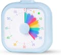 Visuell Timer 60 Minutter, Nedtellingstimer med Regnbuedesign, Stille Timer for Klasserom, Studier, Kontor og Kjøkken Blue