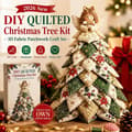 Miniatyrbild 2 av 7: DIY Fabric 3D Christmas Tree, Quilted Patchwork Craft Kit for Beginners, Handmade Christmas Decoration for Table and Home Reindeer