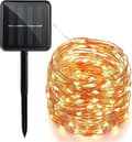 Solcellsslinga 20-300 LED 2-30M, koppartråd, utomhus dekorationsbelysning för jul & fest