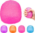 1 st Gumdrop Squishy Leksaker, Fidget Leksaker Stress för Tonåringar och Vuxna Rose Red