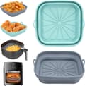 1/2/3-pak foldbar airfryer-form i silikone, genanvendelig bageform til ovn & mikroovn