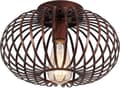 Loftlampe Rustik Industri Metalbur Loftlampe Semi-Flush til Entre Stue Soveværelse Køkken