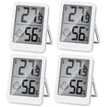 4-pack digital inomhustermometer och hygrometer, hög precision, temperatur- och fuktighetsövervakning