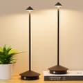 2-pak Bordlampe / Skrivebordslampe - Trådløs LED-lampe Svart 2 st