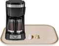 Silikon Kaffemaskinmatte 44x27 cm – Dryppbeskyttelse Kaffemaskin, Kaffebrett med Kant Brown 44x27cm