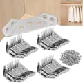 Stainless Steel Furniture Angle Connectors, Furniture Corner Protectors, Triangular Support, 40-Pack, Safety Hardware