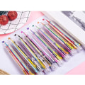 Miniatyrbillede 2 af 5: 8 stk. Multifarvede kuglepenne 8-i-1 Retractable Kuglepenne 8 Farver